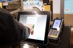 Eftpos Machine at Self Checkout in a supermarket concept