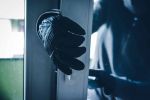 Burglar Breaking Into House concept